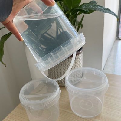 Не поддающийся подделке 1L HDPE пищевой пластиковый ведро для IML печатного соуса пасты контейнер