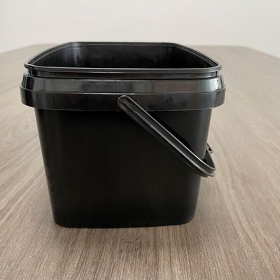 3 л прямоугольное ведро прозрачное пластиковое ведро для печати шелковой экрана/передачи тепла/IML
