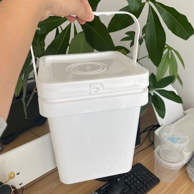 5L пластиковый ведро с аксессуарами на заказ напечатанный GAP / ISO / FDA сертифицированный пищевой класс