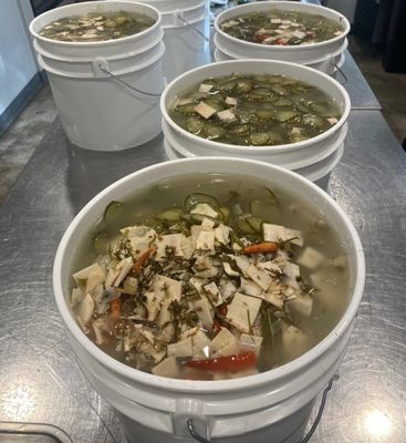 Полипропилен 1L5L7L10L12L16L20L25L Галон круглый пластиковый ведро с ручкой и крышкой