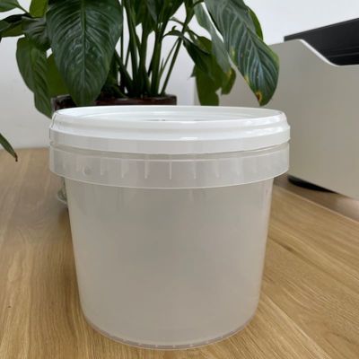 Прозрачный пластиковый ведро с крышкой 5L 10L 15L контейнер ведра