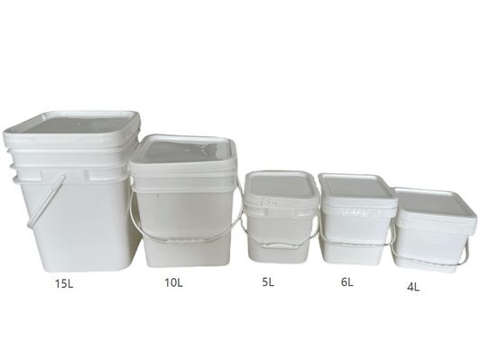 2L 4L 5L 10L квадратные пластиковые ведра с крышкой и ручкой