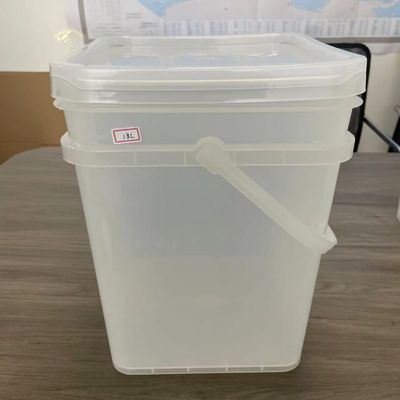 Настройка квадратного ведра с крышкой 2L 3L 4L 5L 6L Хранилище Дом кормление Пластиковое ведро