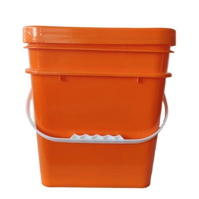 Контейнер для печенья 15L квадратная пластиковая ведра с HDPE материалом и печатным дизайном