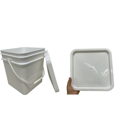 Контейнер для печенья 15L квадратная пластиковая ведра с HDPE материалом и печатным дизайном