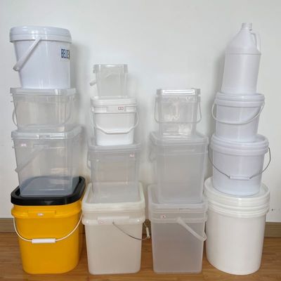 Контейнер для печенья 15L квадратная пластиковая ведра с HDPE материалом и печатным дизайном