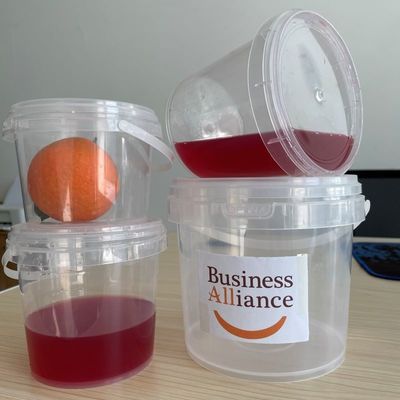 Круглый пластиковый контейнер с герметичной крышкой и HDPE материалом