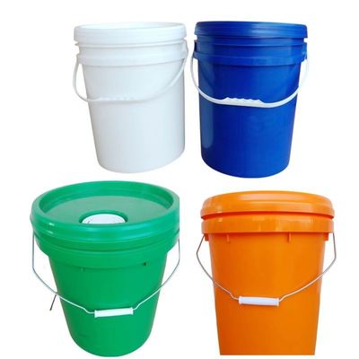 20L Круглое пластиковое ведро с крышкой и печатным шелковым экраном/передачей тепла/IML