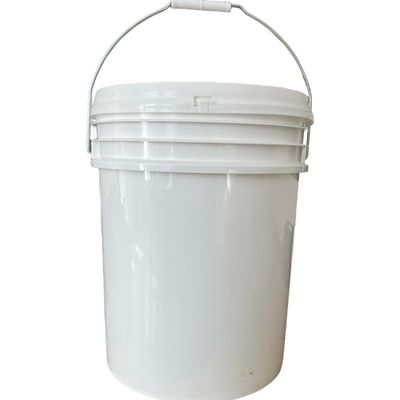 5L 10L 20L тяжеловесное пластиковое ведро с металлической ручкой Прозрачная или индивидуальная печать