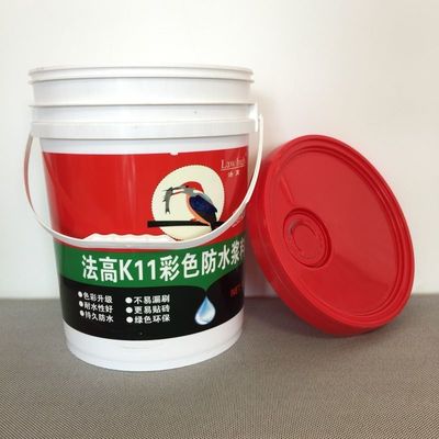 5L 10L 20L тяжеловесное пластиковое ведро с металлической ручкой Прозрачная или индивидуальная печать