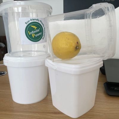 Прозрачная HDPE пластиковая ведра 3L 5L 8L контейнер для пищи с толщиной 1,0-2,5 мм