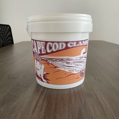 1 галлон HDPE пластиковый ведро Custom LOGO печать для транспортировки морепродуктов