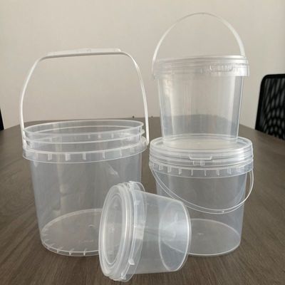 GAP/ISO/FDA сертифицированный 0,5L 1L прозрачный пластиковый ведро для конфеты в полипропиленовом материале