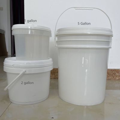 Химические круглые пластиковые ведра 1L-5L с безопасным одобрением и сертификатом GAP/ISO/FDA
