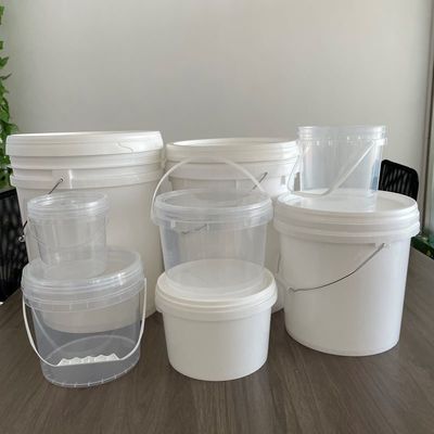 Круглый 1L 2L 3L 4L 5L чёрный или белый пластиковый ведро толщиной крышки от 1,0 до 2,5 мм