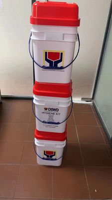 20L 25L Заземленный прочный черный HDPE пластиковый ведро для строительства эпоксид высокой емкости