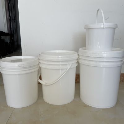 Шелковое печать круглое пластиковое ведро с металлической ручкой ведро 3L 4L 5L 8L 10L 5 галлонов