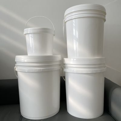 Шелковое печать круглое пластиковое ведро с металлической ручкой ведро 3L 4L 5L 8L 10L 5 галлонов
