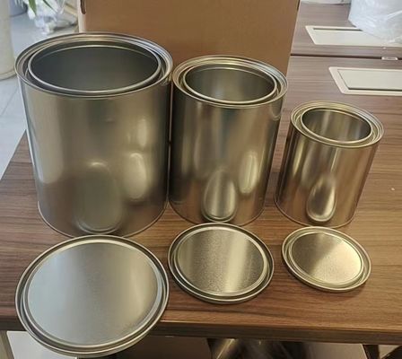 1L-5L круглые металлические банки идеально подходят для краски и соуса ручка или без ручки