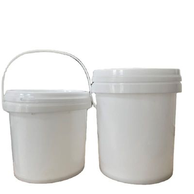 5L пищевой пластиковый ведро с легко открываемой крышкой и круглой формой из HDPE материала
