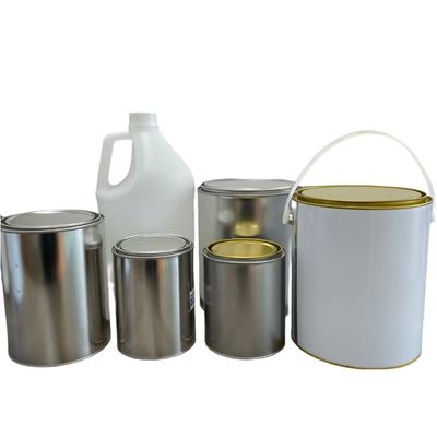 Настроить вашу упаковку круглый металлический банка 1L-5L с ручкой для краски и соуса