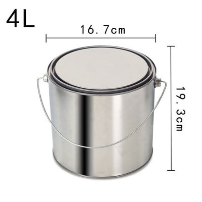 Настроить вашу упаковку круглый металлический банка 1L-5L с ручкой для краски и соуса