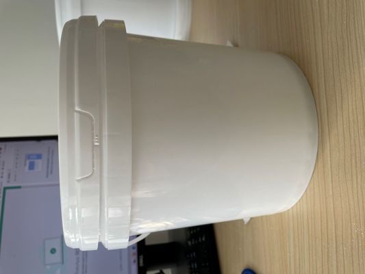 Полипропилен 5L 10L 15L 20L Пластик белый круглый краска Пластиковая ведра с ведрами крышка ручка